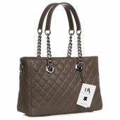 Geanta dama din piele naturala DiAmanti Lucia Taupe Scuro Geanta dama din piele naturala DiAmanti Lucia Taupe Scuro